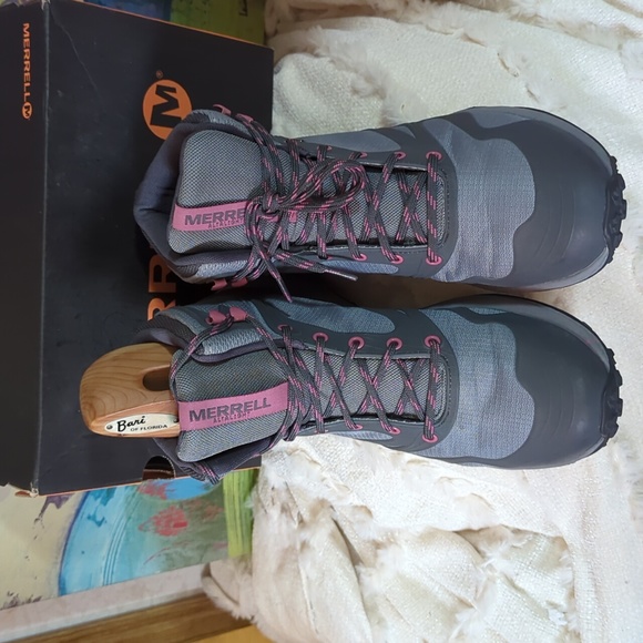 Merrell Women's Hiking Boots Altalight Mid Waterproof Monument SZ 10 - Picture 4 of 7